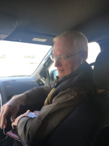 carson in car